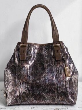 Jimmy Choo Sequined Snake Pattern Tote